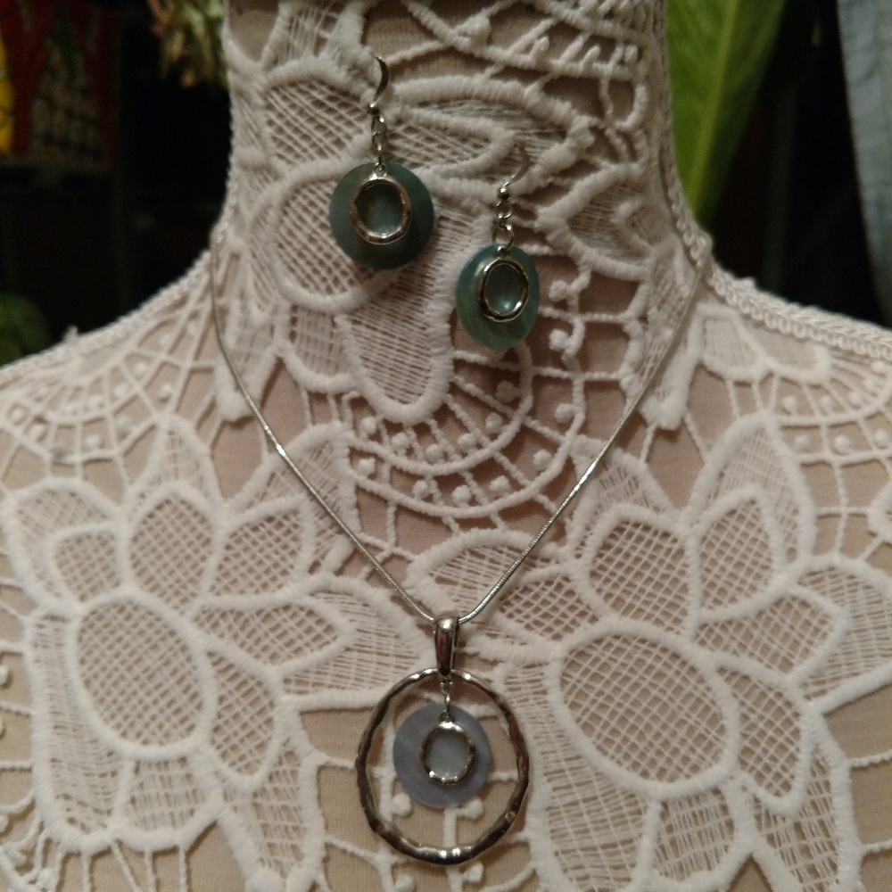 Lia Sophia Out to Sea Necklace & Earrings Set